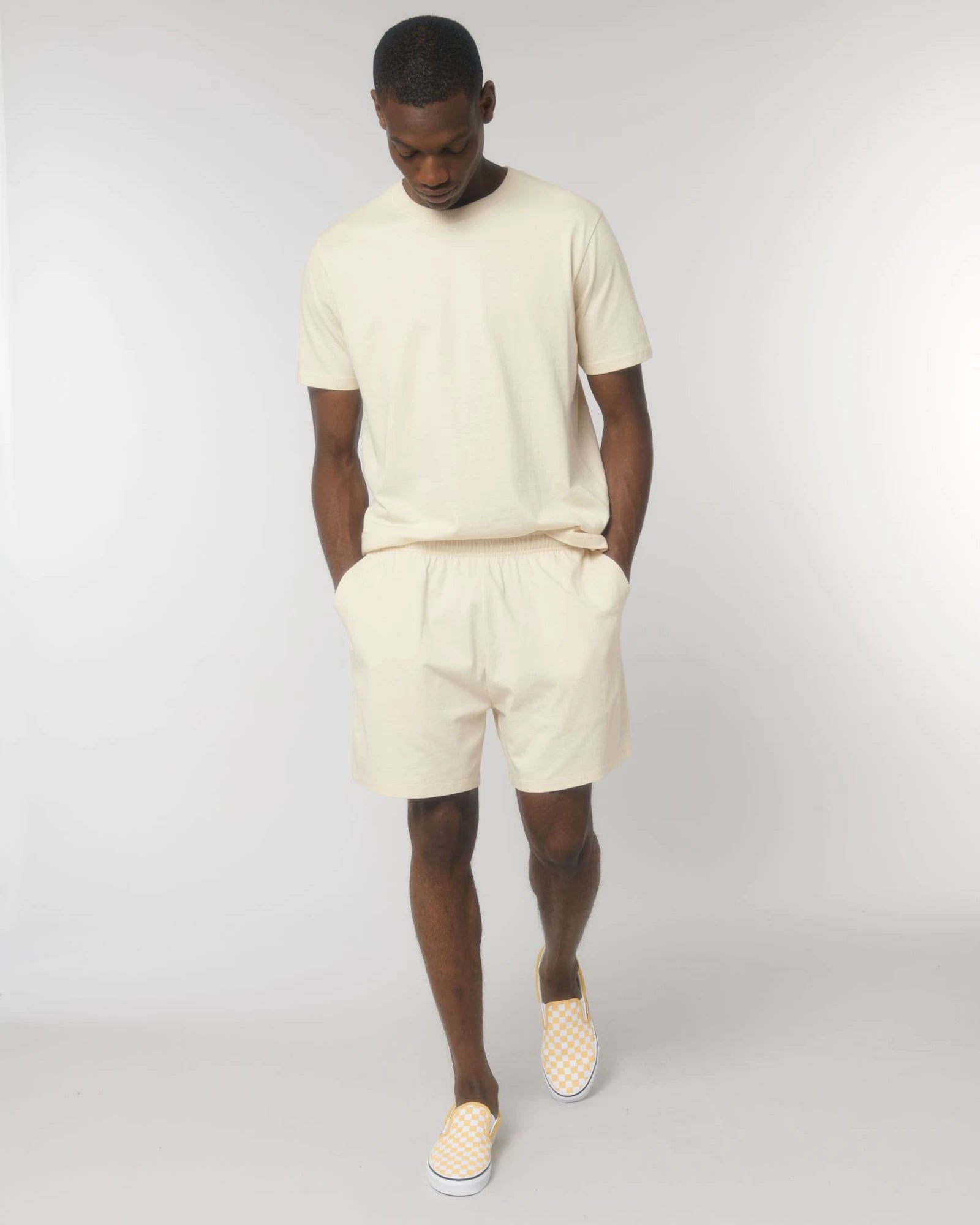 Shorts Bio-Baumwolle Stanley/Stella Waker zum Personalisieren - Naturroh