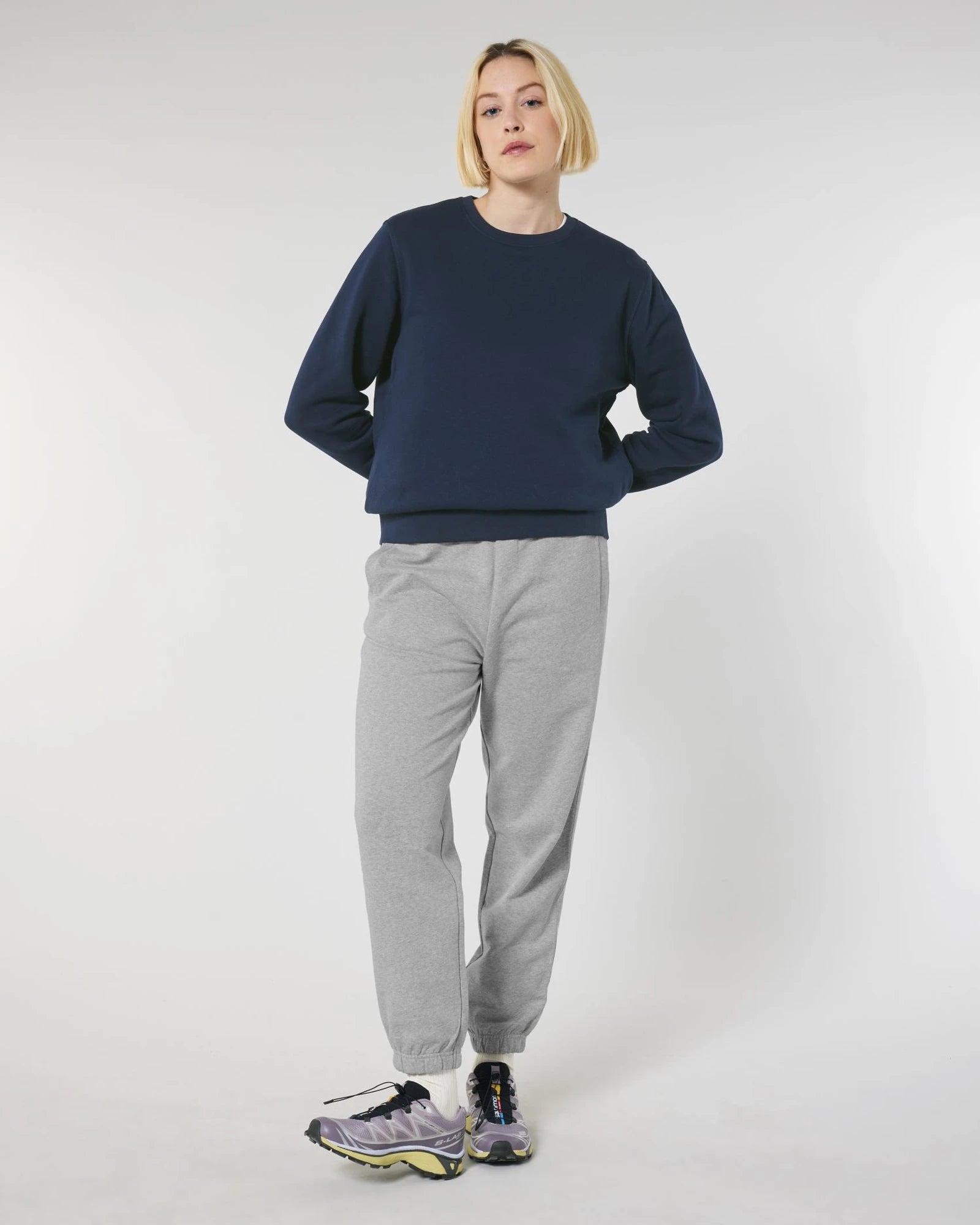 Jogginghose unisex Bio-Baumwolle Stanley/Stella zum Personalisieren - Mélange Grau