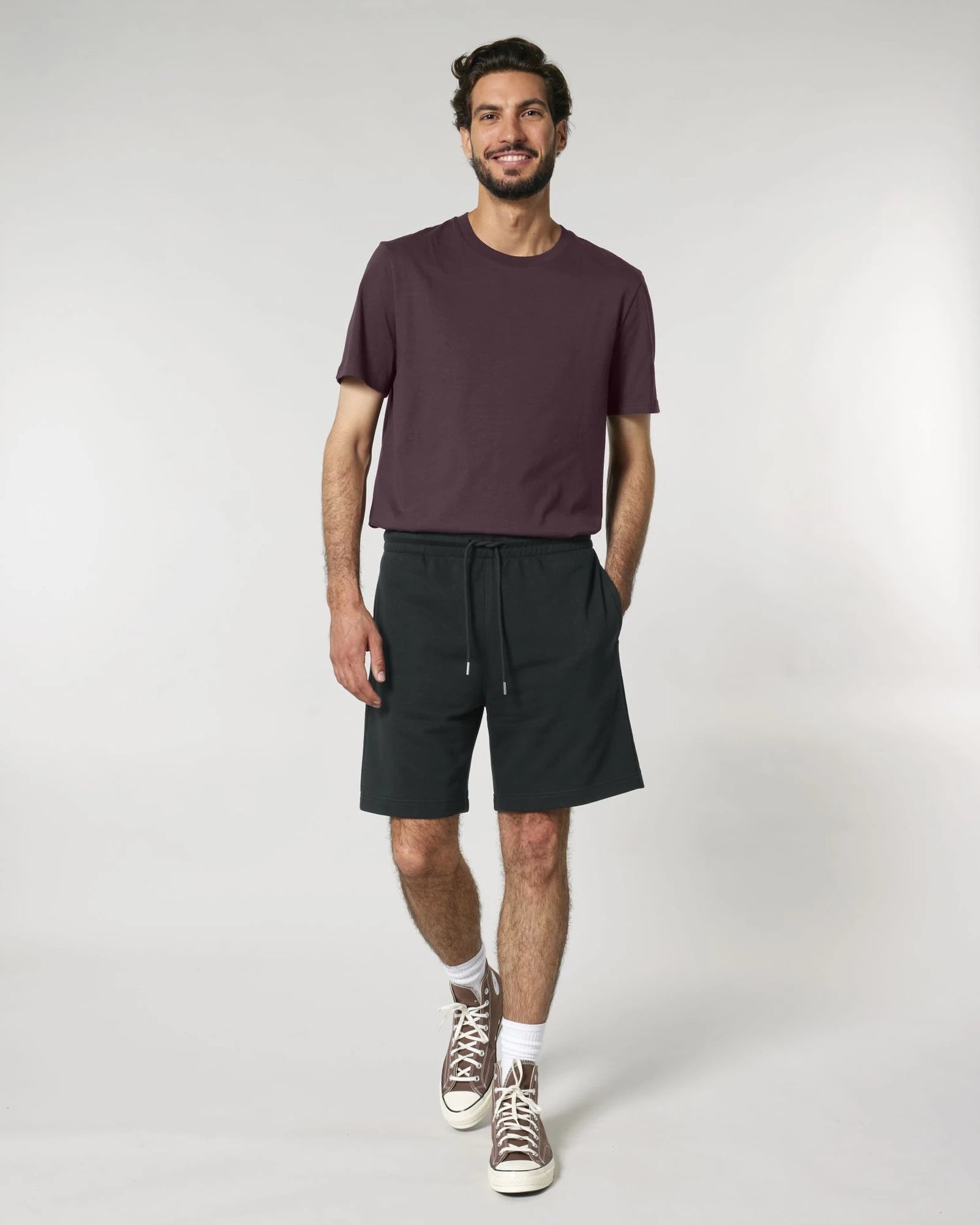 Shorts unisex Bio-Baumwolle Stanley/Stella Trainer 2.0 zum Personalisieren - Schwarz