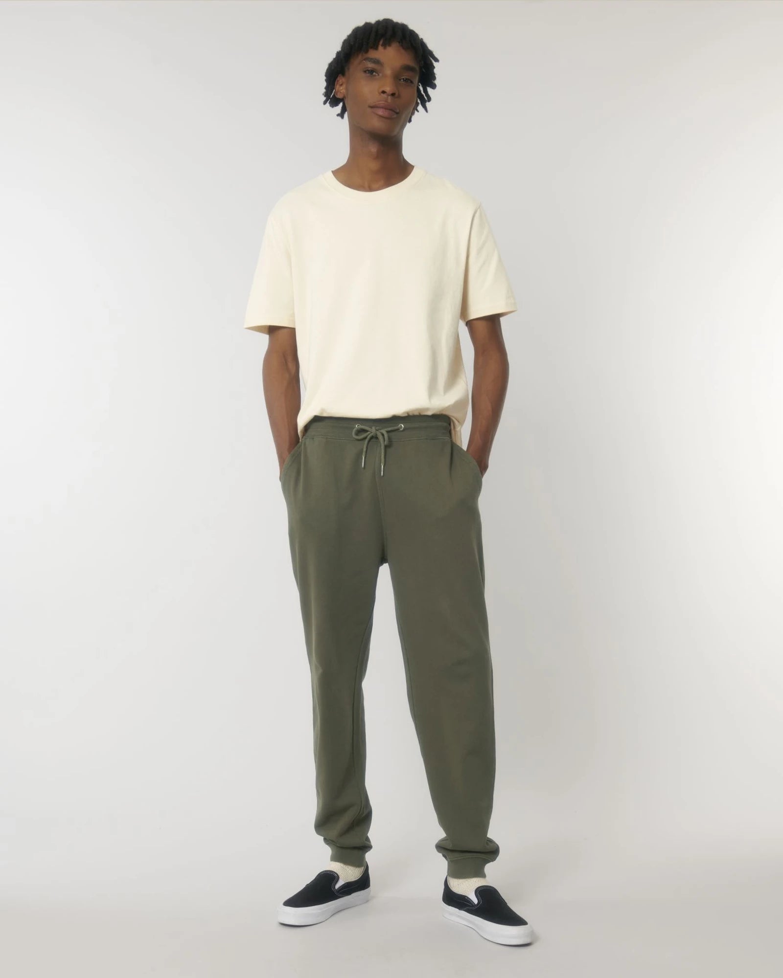 Jogginghose Bio-Baumwolle Stanley/Stella Mover zum Personalisieren - G. Gefärbt Khaki