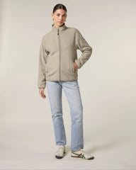 Fleecejacke unisex 100% recycelt Stanley/Stella Trekker zum Personalisieren - Wüstensand