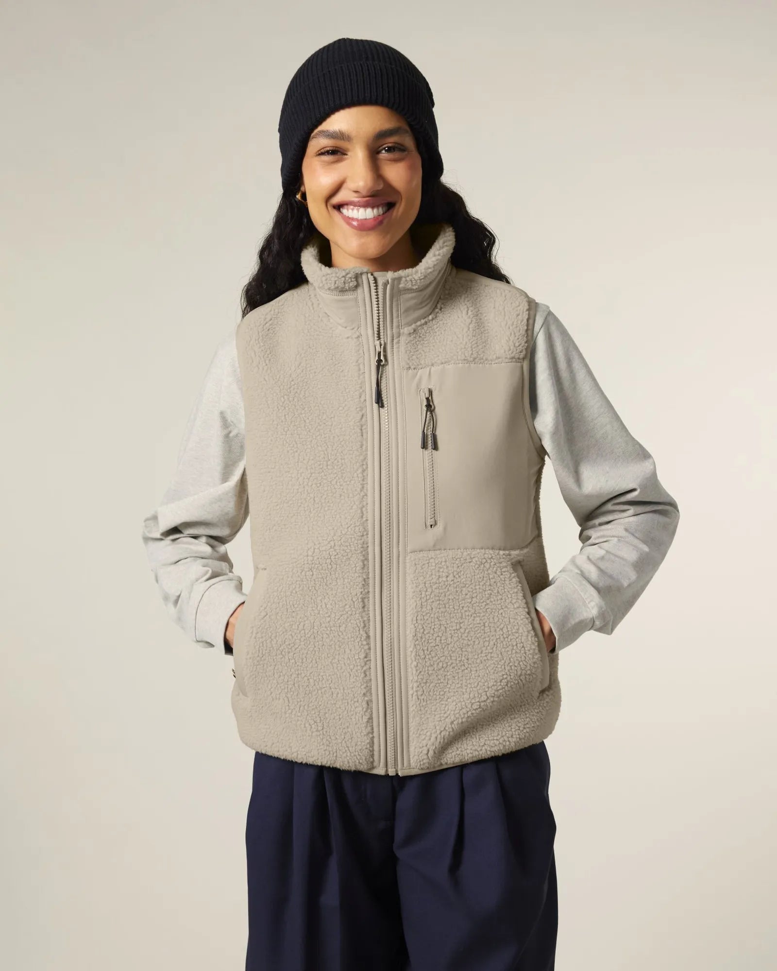 Weste unisex 100% recyceltes Stanley/Stella Liner zum Personalisieren - Wüstensand