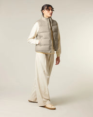 Puffer Gilet unisex 100% recycelt Stanley/Stella zum Personalisieren - Wüstensand