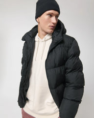 Pufferjacke unisex Oversized Stanley/Stella zum Personalisieren - Schwarz