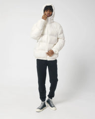Pufferjacke unisex Oversized Stanley/Stella zum Personalisieren - Cremeweiß