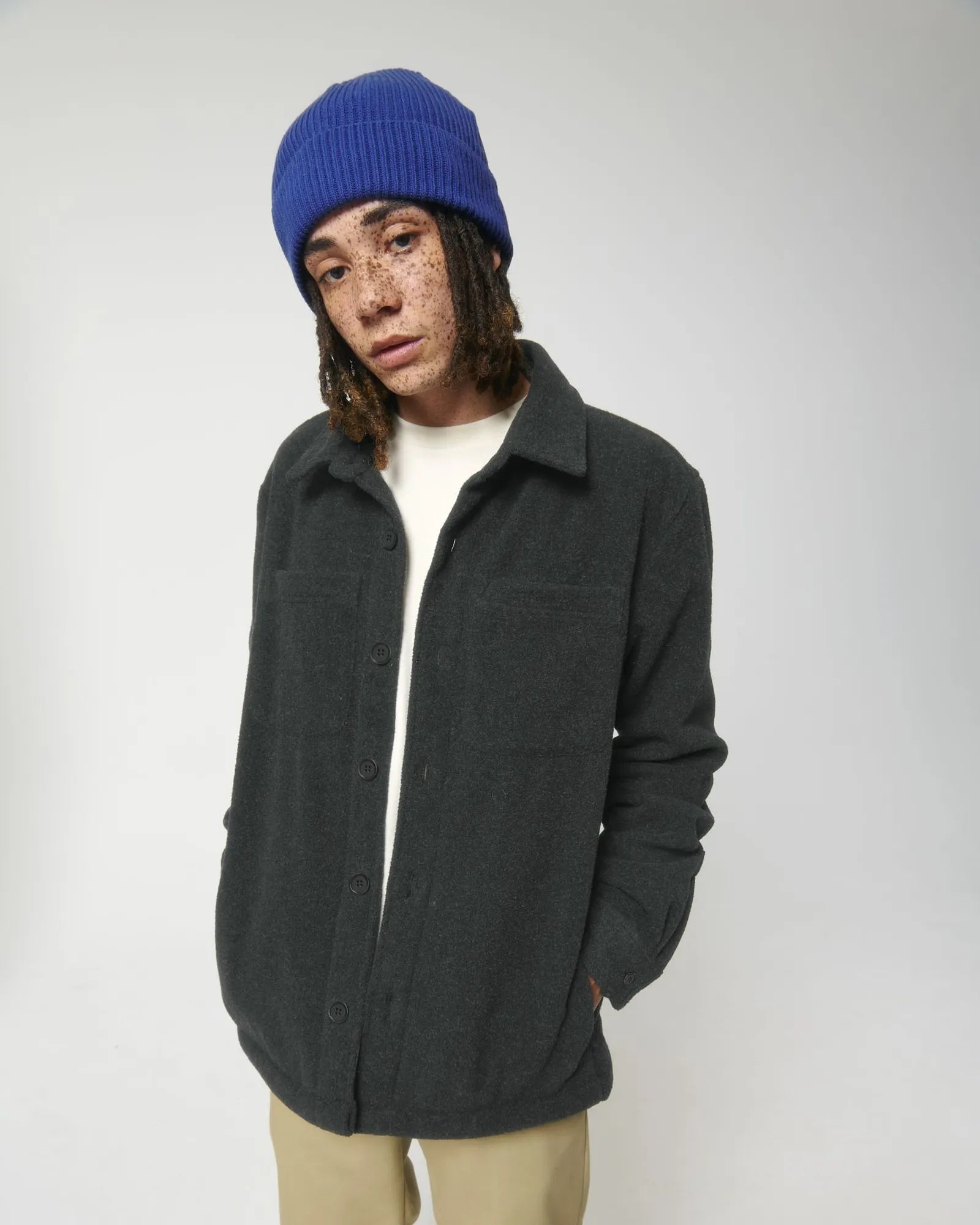 Stanley/Stella River recyceltes Polyester personalisierbare Jacke - Dark Heather Grey