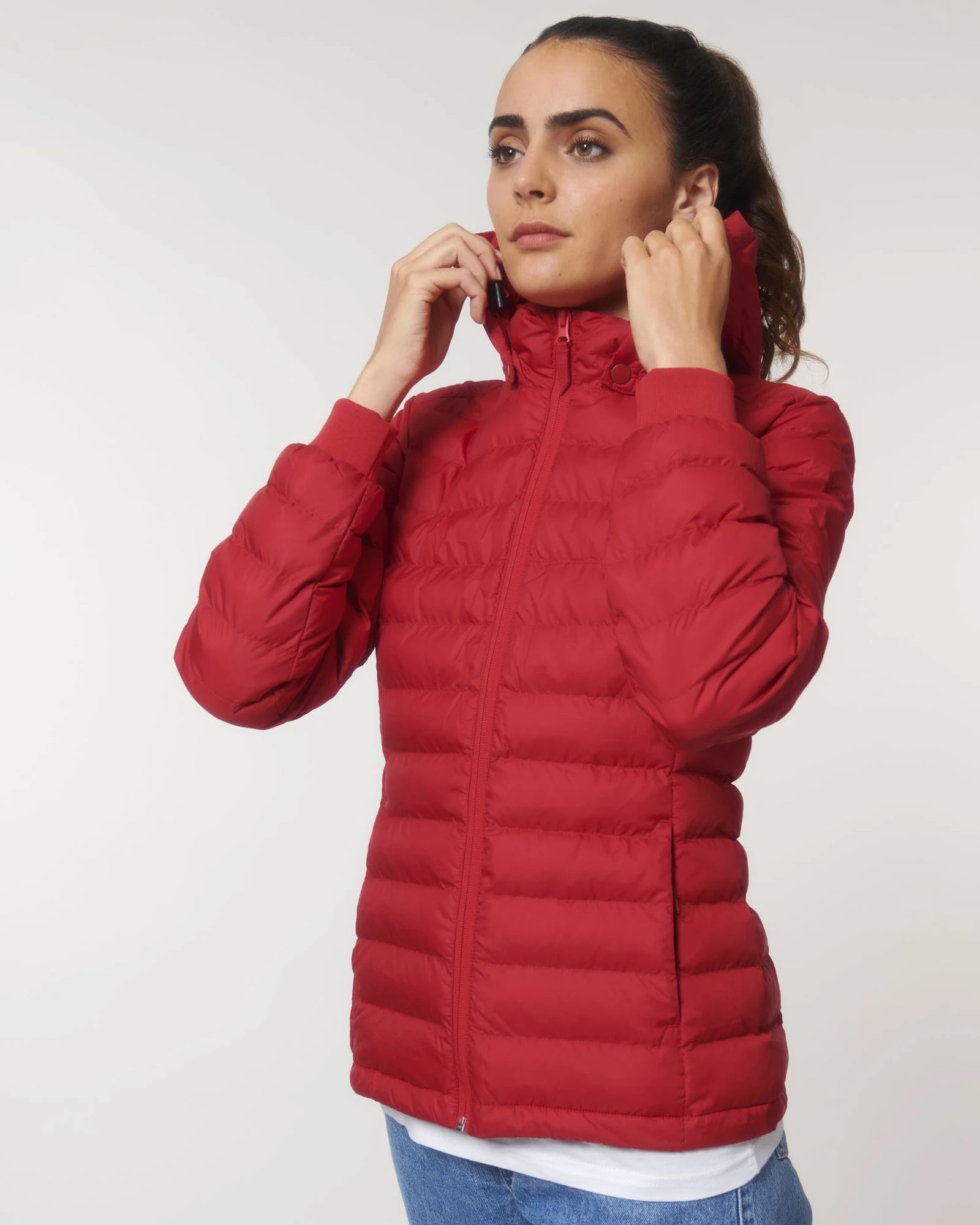 Damenjacke recycelt Stanley/Stella Voyager zum Personalisieren - Rot