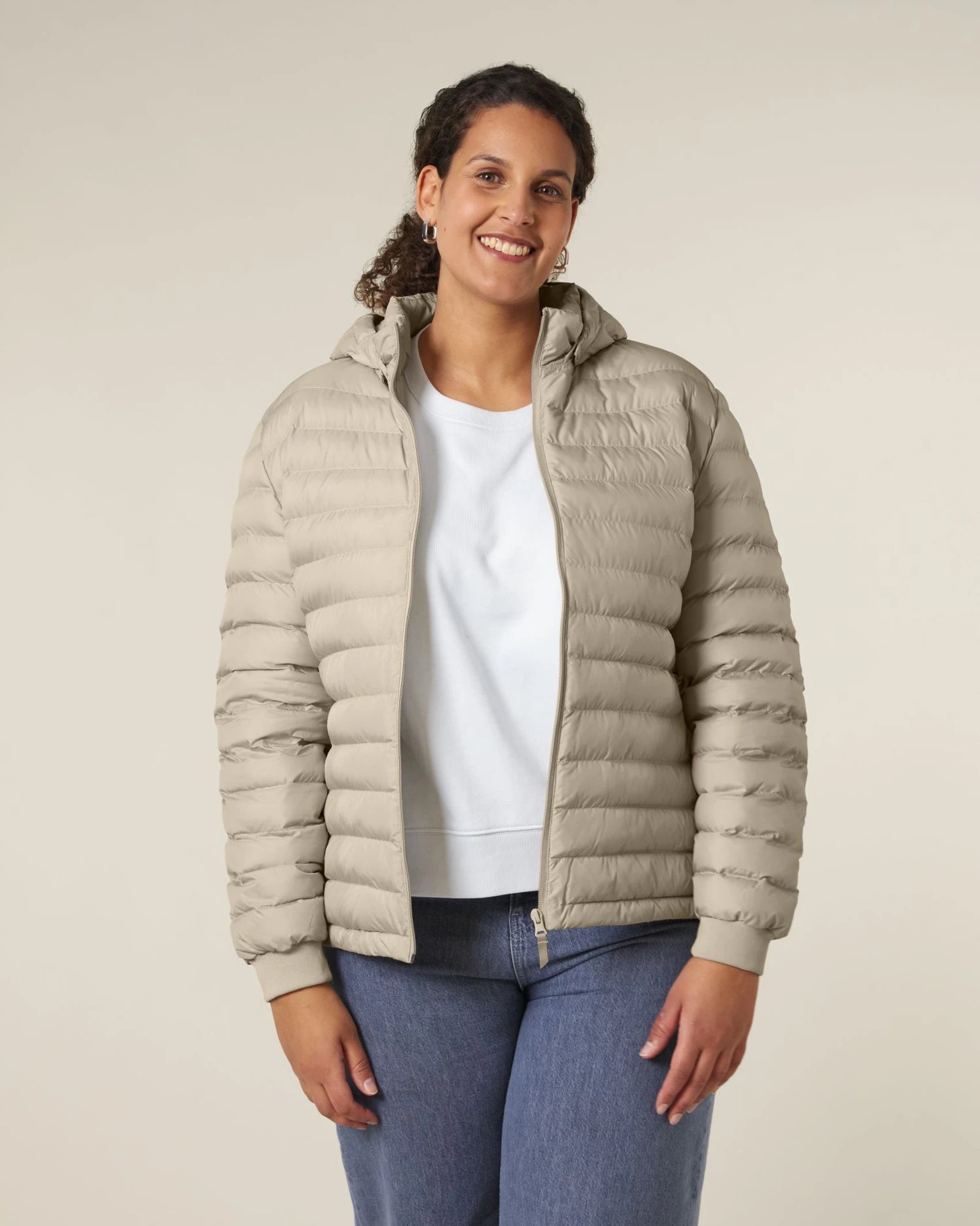 Damenjacke recycelt Stanley/Stella Voyager zum Personalisieren - Wüstensand