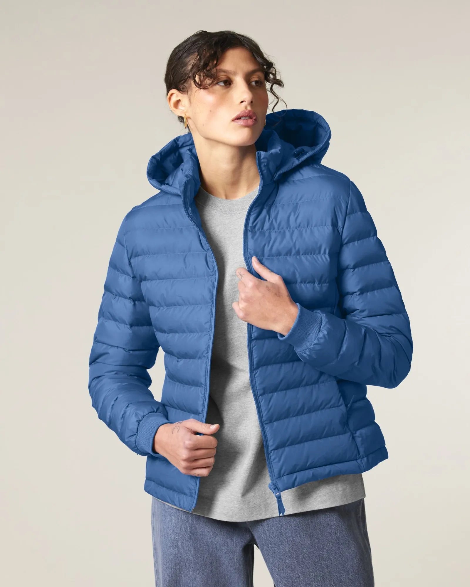 Damenjacke recycelt Stanley/Stella Voyager zum Personalisieren - Achtsames Blau