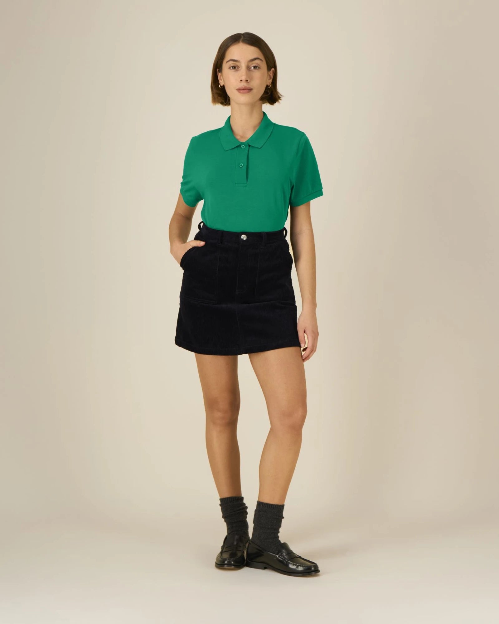 Poloshirt Bio-Baumwolle Stanley/Stella zum Personalisieren - Saftiges Grün