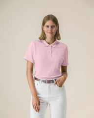 Poloshirt Bio-Baumwolle Stanley/Stella zum Personalisieren - Baumwollrosa