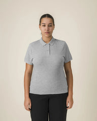 Poloshirt Bio-Baumwolle Stanley/Stella zum Personalisieren - Mélange Grau
