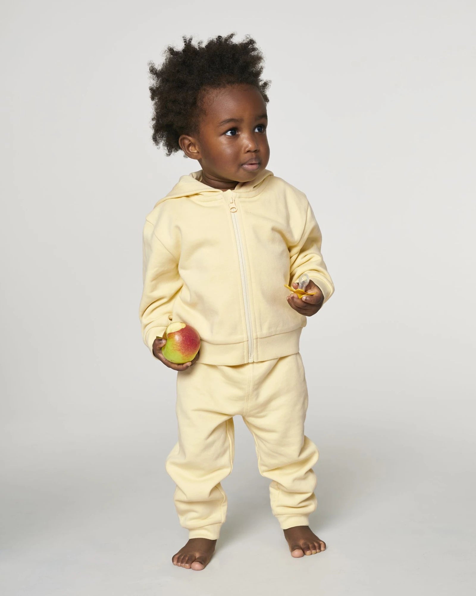 Sweatshirt zippbar Bio-Baumwolle Stanley/Stella zum Personalisieren - Butter