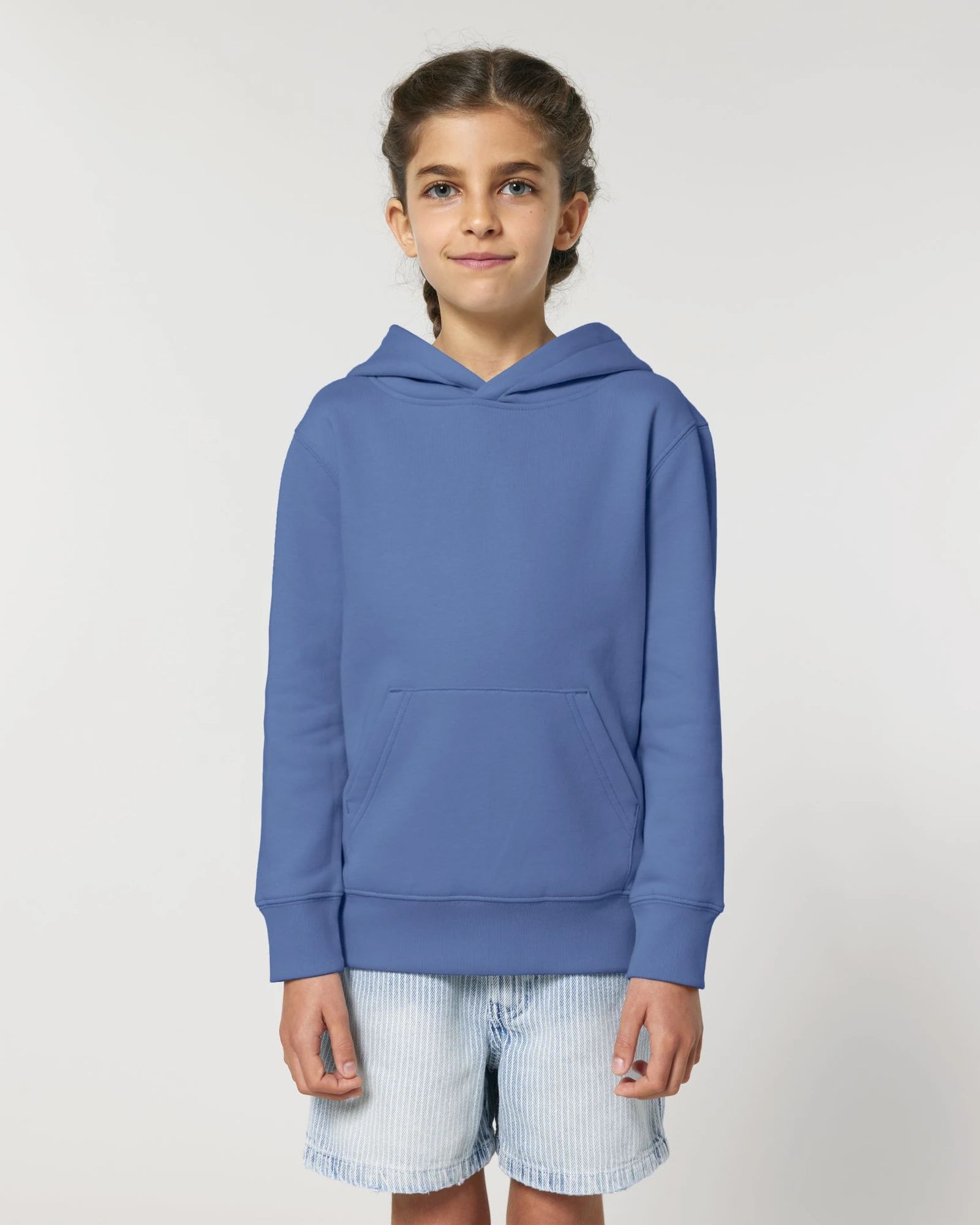 Hoodie Bio-Baumwolle Stanley/Stella Mini Cruiser 2.0 zum Personalisieren - Helles Blau
