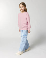Sweatshirt Kinder Bio-Baumwolle Stanley/Stella Mini Changer zum Personalisieren - Baumwollrosa