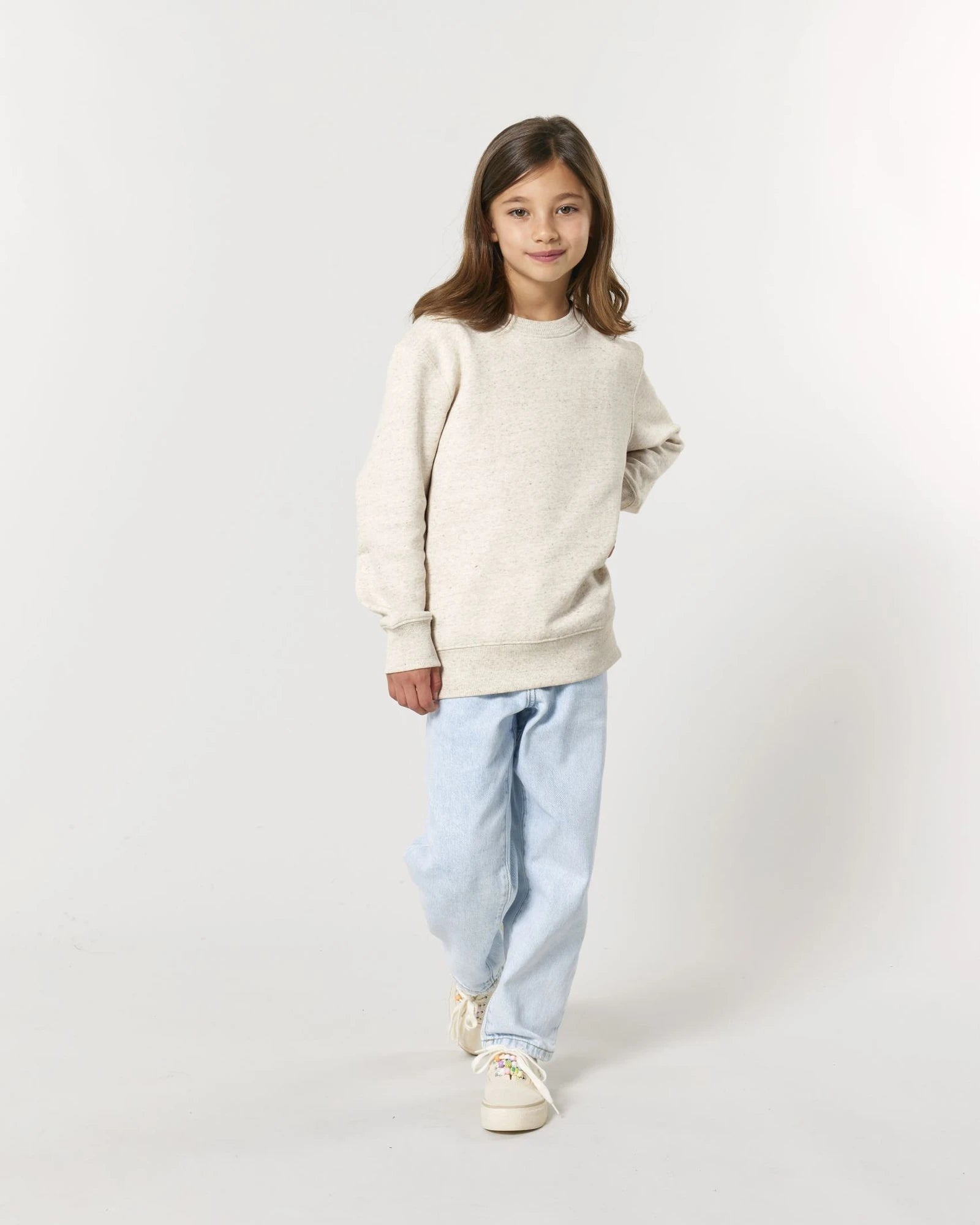 Sweatshirt Kinder Bio-Baumwolle Stanley/Stella Mini Changer zum Personalisieren - Öko-Melange