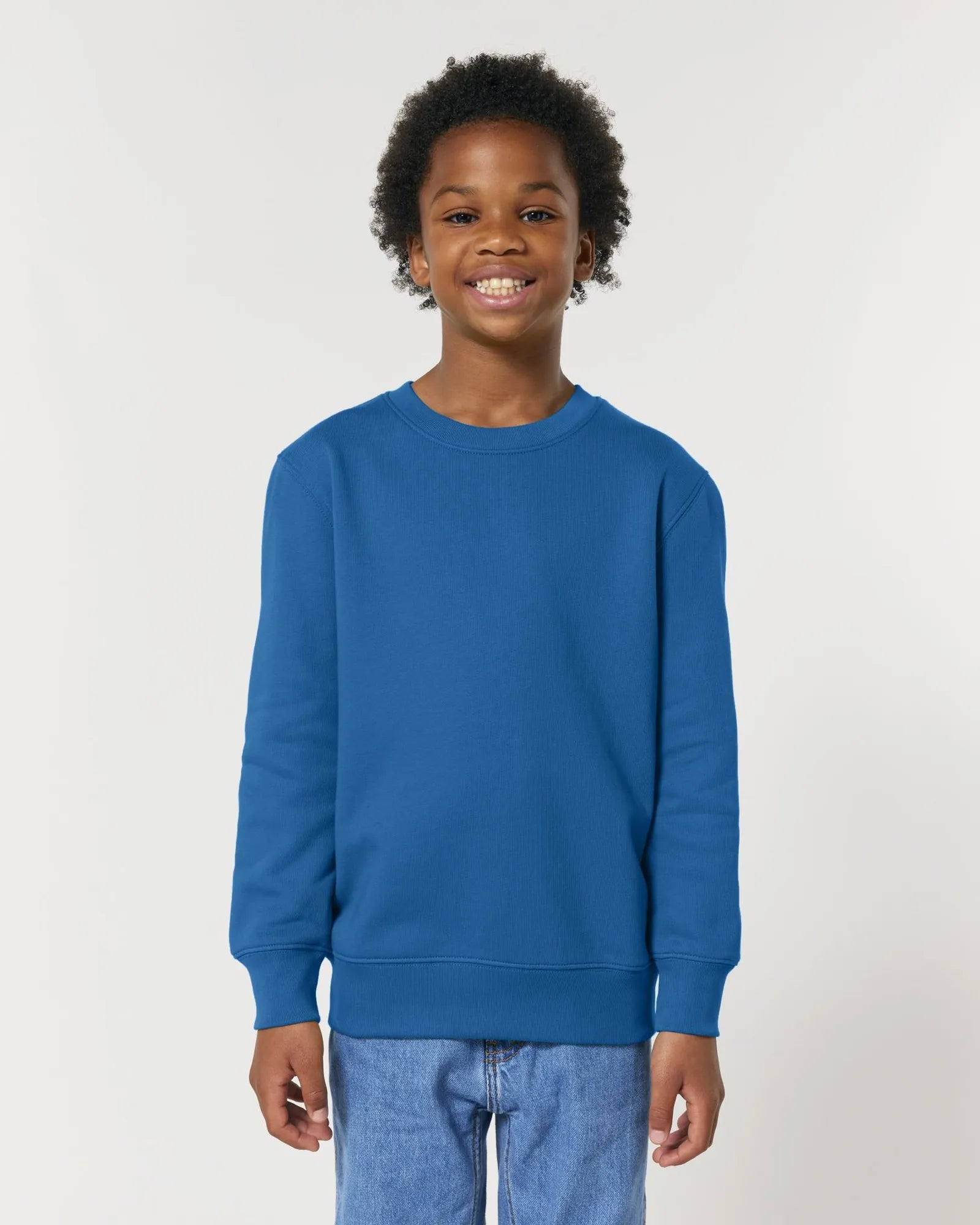 Sweatshirt Kinder Bio-Baumwolle Stanley/Stella Mini Changer zum Personalisieren - Königsblau
