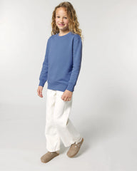 Sweatshirt Kinder Bio-Baumwolle Stanley/Stella Mini Changer zum Personalisieren - Helles Blau