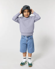 Sweatshirt Kinder Bio-Baumwolle Stanley/Stella Mini Changer zum Personalisieren - Lavendel