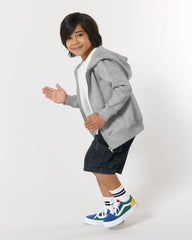 Sweatshirt zippbar Stanley/Stella Iconic Kinder zum Personalisieren - Mélange Grau