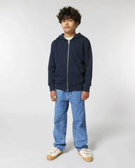 Sweatshirt zippbar Stanley/Stella Iconic Kinder zum Personalisieren - Französische Marine