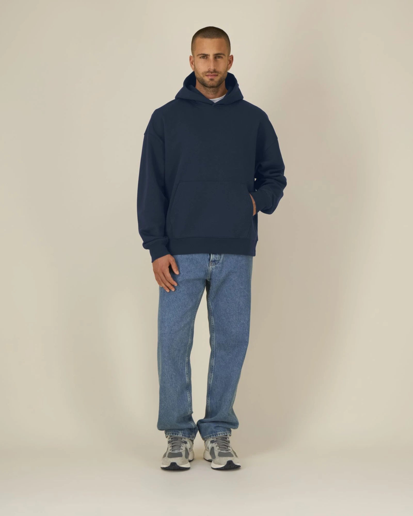 Hoodie Bio-Baumwolle Stanley/Stella Archer zum Personalisieren - Französische Marine
