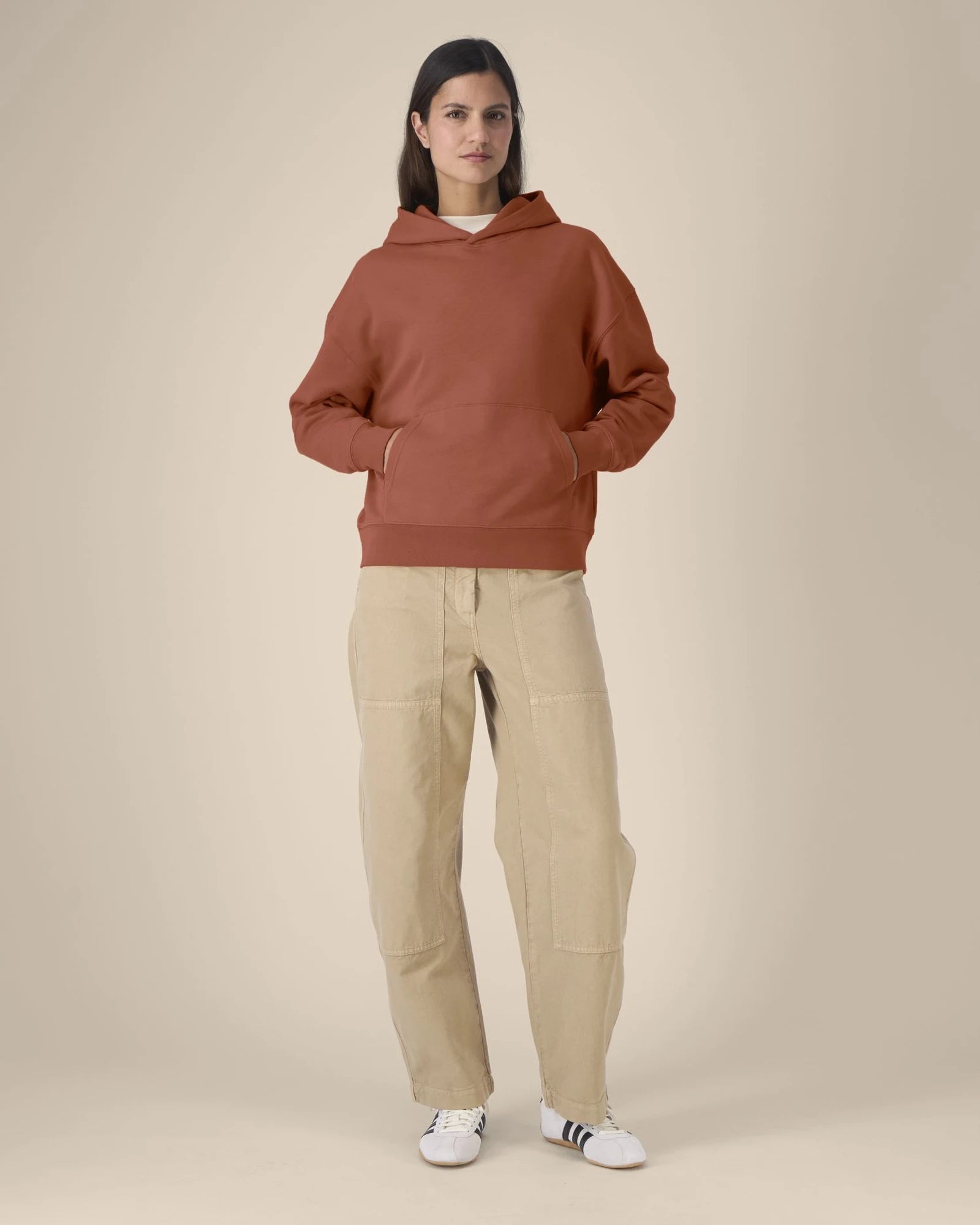 Hoodie Bio-Baumwolle Stanley/Stella Archer zum Personalisieren - Heritage Brown