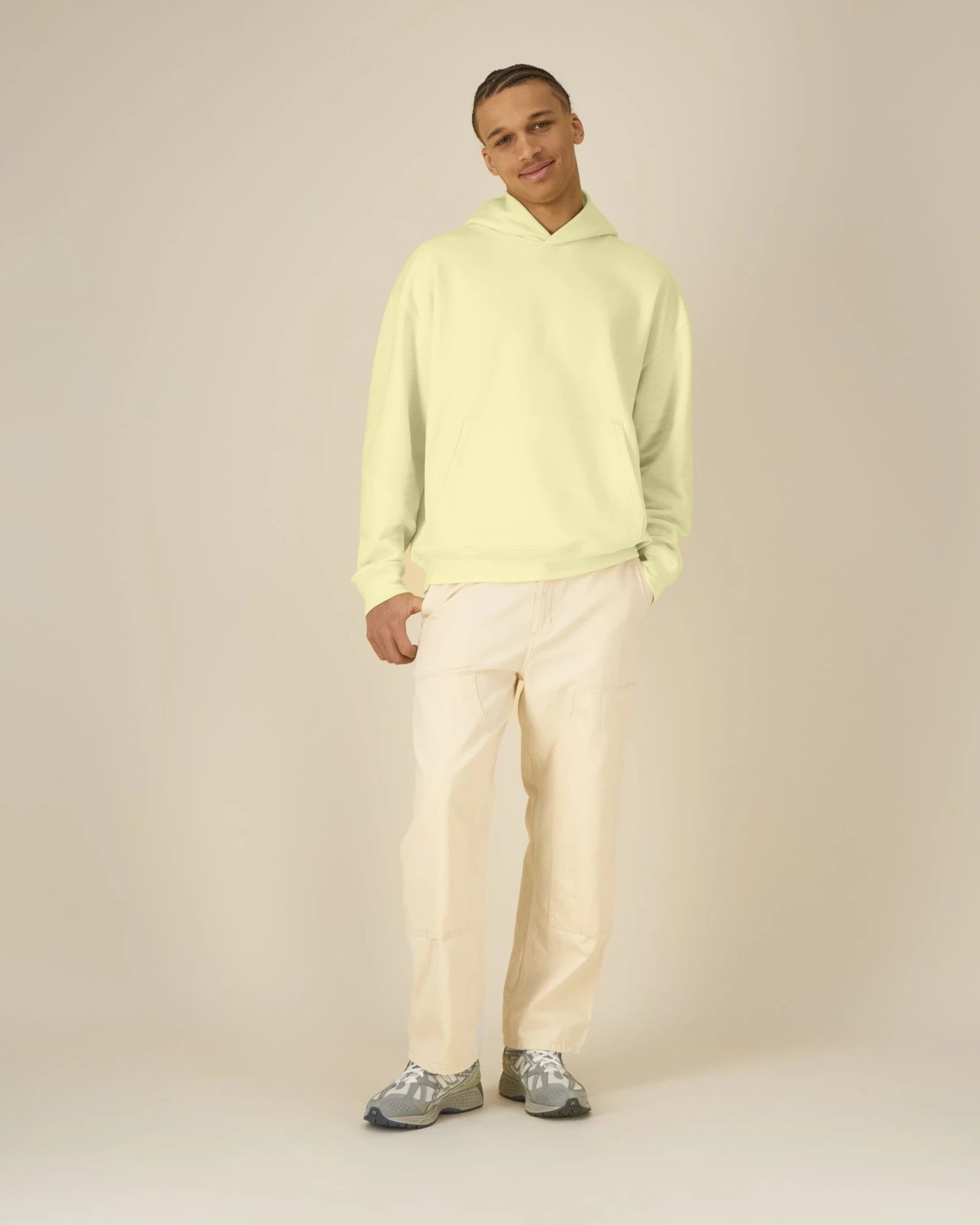 Hoodie Bio-Baumwolle Stanley/Stella Archer zum Personalisieren - Zitronensorbet