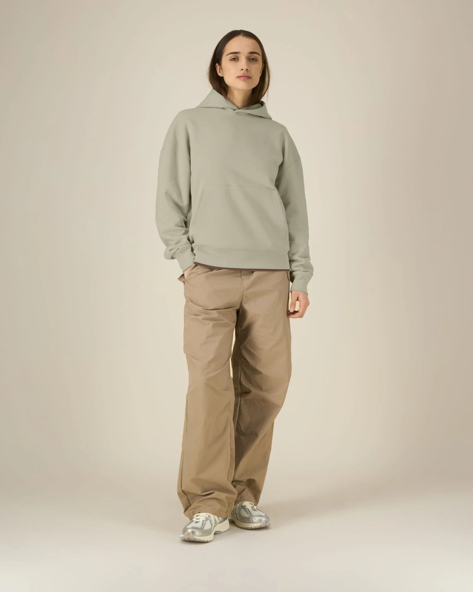 Hoodie Bio-Baumwolle Stanley/Stella Archer zum Personalisieren - Stein