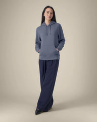Unisex-Hoodie aus Bio-Baumwolle Stanley/Stella Drummer zum Personalisieren - Blaugrau