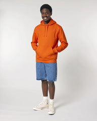 Unisex-Hoodie aus Bio-Baumwolle Stanley/Stella Drummer zum Personalisieren - Leuchtendes Orange