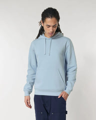 Unisex-Hoodie aus Bio-Baumwolle Stanley/Stella Drummer zum Personalisieren - Himmelblau