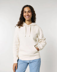 Unisex-Hoodie aus Bio-Baumwolle Stanley/Stella Drummer zum Personalisieren - Vintage Weiß