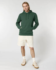 Unisex-Hoodie aus Bio-Baumwolle Stanley/Stella Drummer zum Personalisieren - Flaschengrün