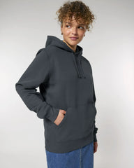 Unisex-Hoodie aus Bio-Baumwolle Stanley/Stella Drummer zum Personalisieren - Indisch Tinte Grau