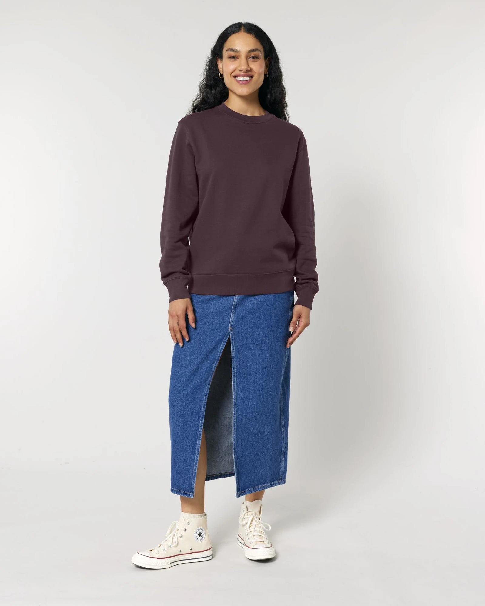 Sweatshirt unisex Stanley/Stella Changer 2.0 zum Personalisieren - Rotbraun