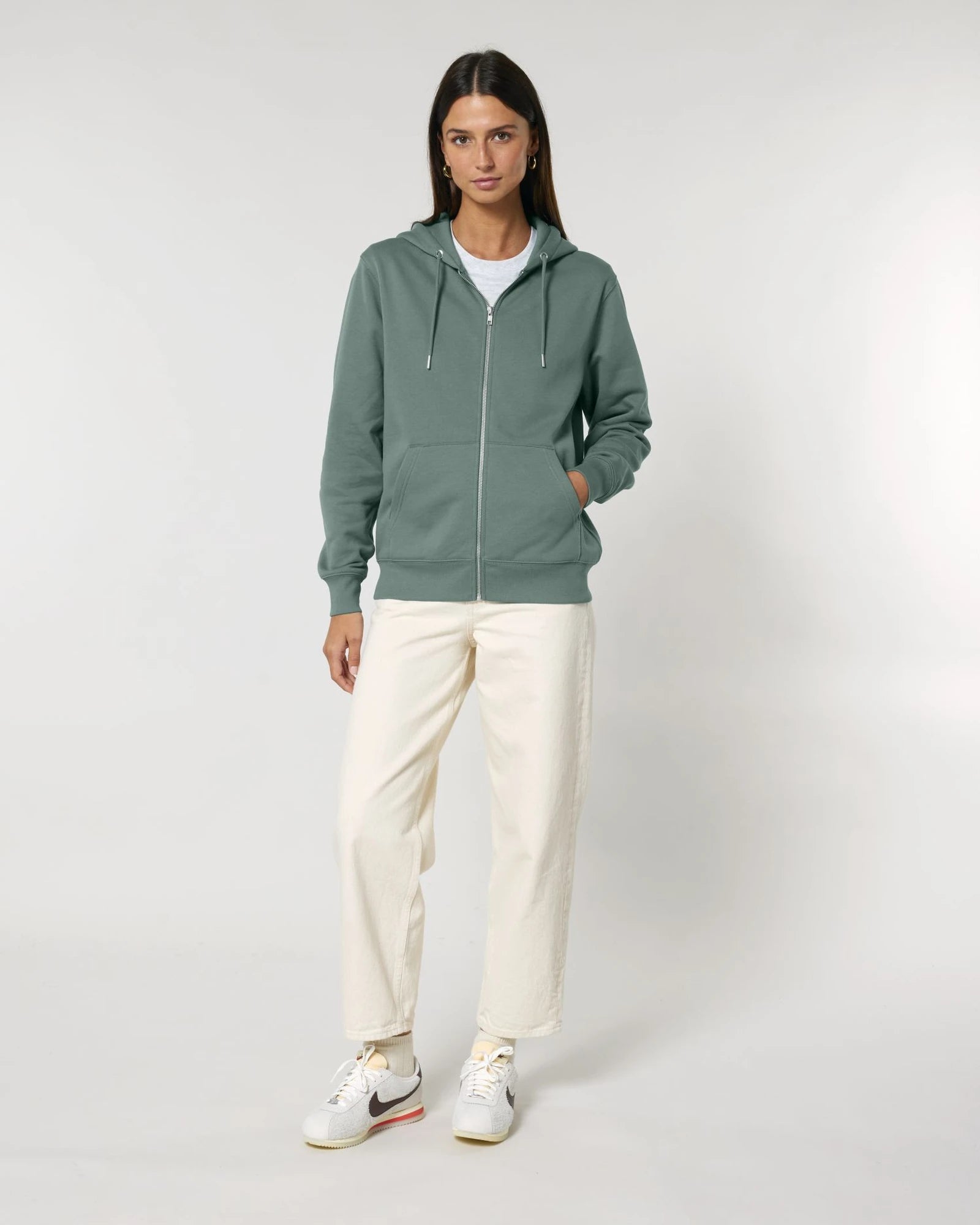 Hoodie Bio-Baumwolle Stanley/Stella Cultivator 2.0 zum Personalisieren - Grüne Bucht