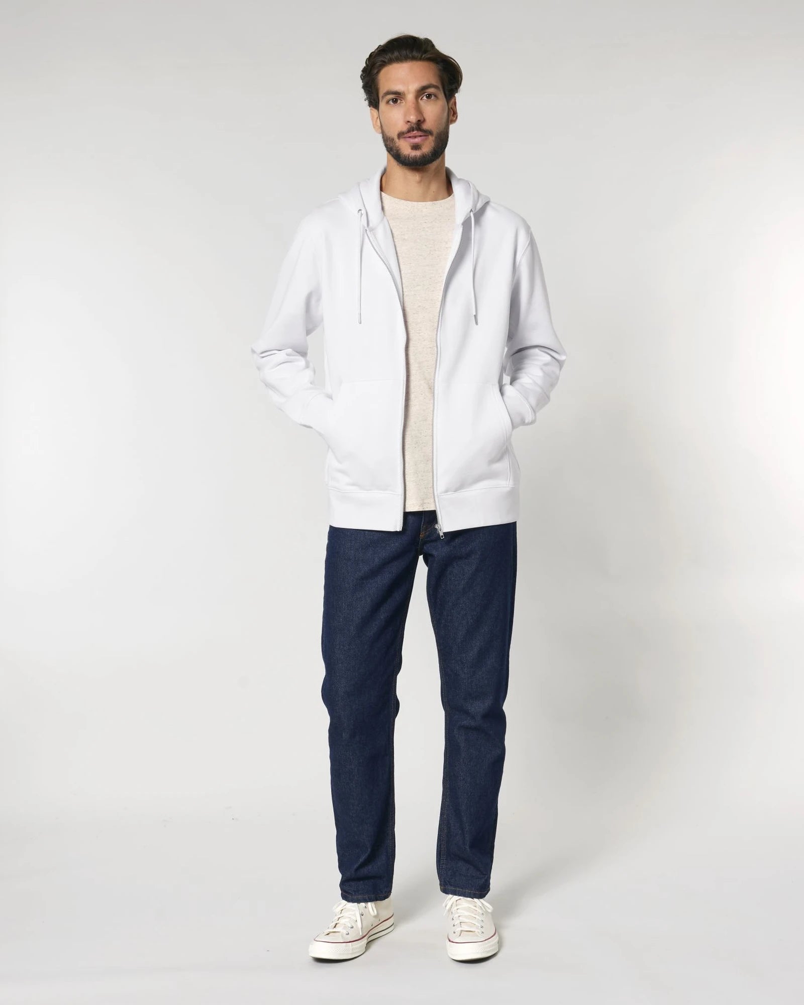 Hoodie Bio-Baumwolle Stanley/Stella Cultivator 2.0 zum Personalisieren - Weiß