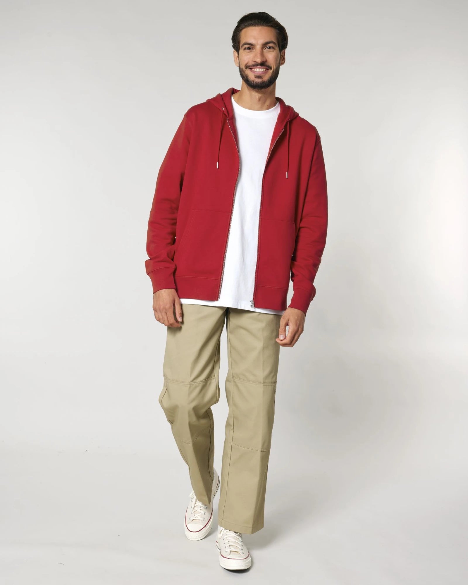 Hoodie Bio-Baumwolle Stanley/Stella Cultivator 2.0 zum Personalisieren - Rot