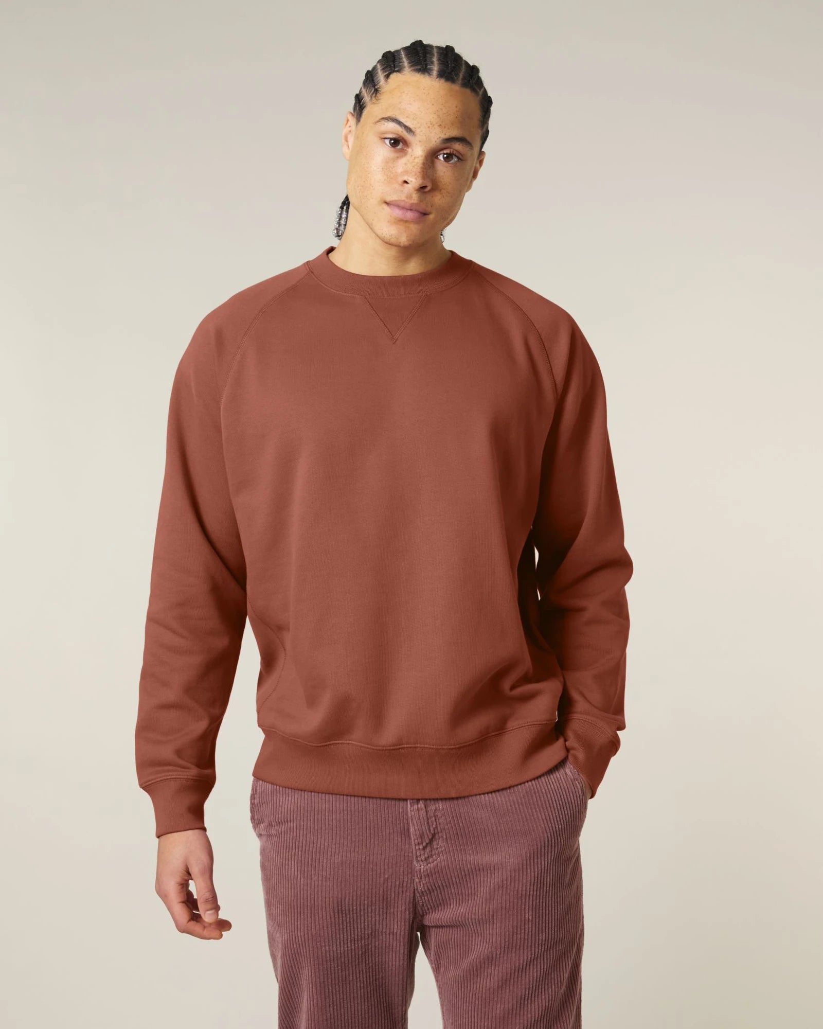 Sweatshirt unisex Bio-Baumwolle Stanley/Stella Knoxer zum Personalisieren - Heritage Brown
