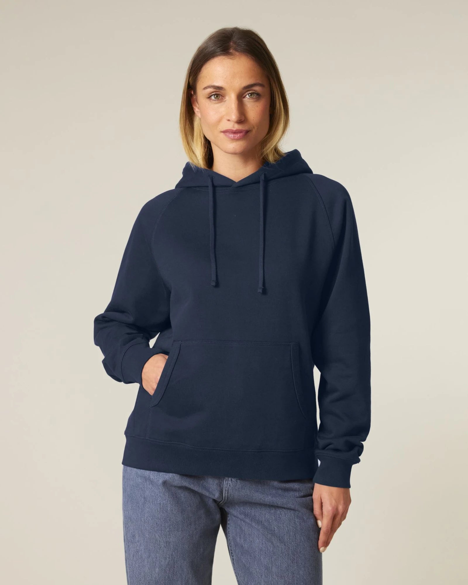 Hoodie Bio-Baumwolle Stanley/Stella Striker zum Personalisieren - Französische Marine