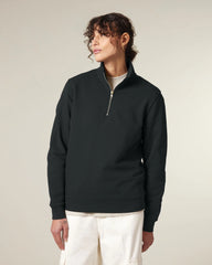 Sweatshirt Bio-Baumwolle Stanley/Stella Trucker 2.0 zum Personalisieren - Schwarz