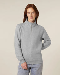 Sweatshirt Bio-Baumwolle Stanley/Stella Trucker 2.0 zum Personalisieren - Mélange Grau