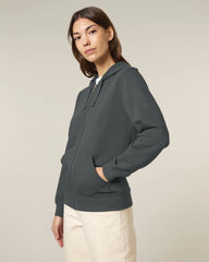 Sweatshirt zippbar Stanley/Stella zum Personalisieren - Anthrazit