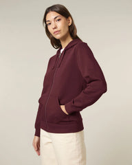 Sweatshirt zippbar Stanley/Stella zum Personalisieren - Bordeaux