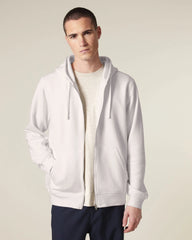 Sweatshirt zippbar Stanley/Stella zum Personalisieren - Vintage Weiß