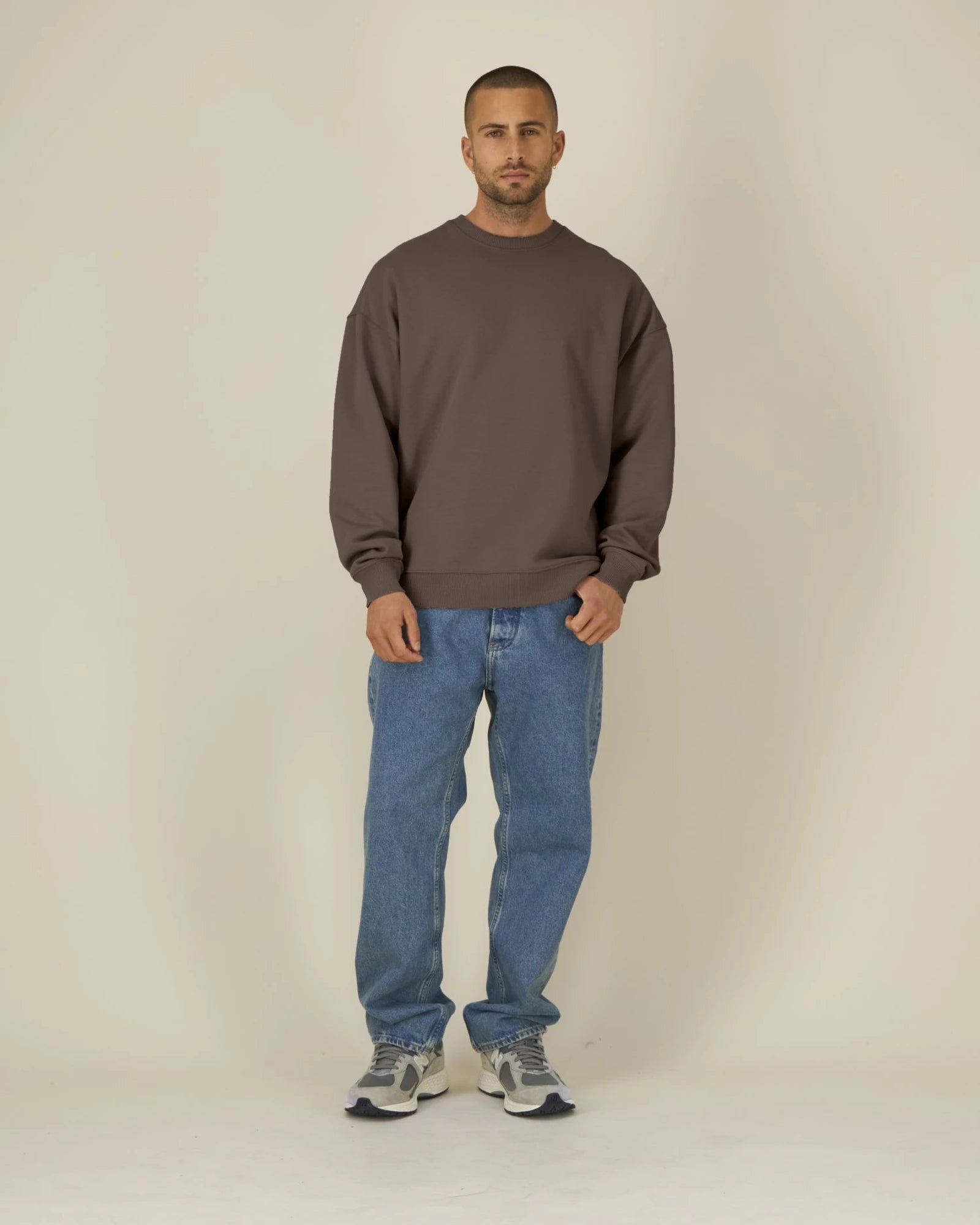 Sweatshirt Bio-Baumwolle Stanley/Stella Radder 2.0 zum Personalisieren - Mokka