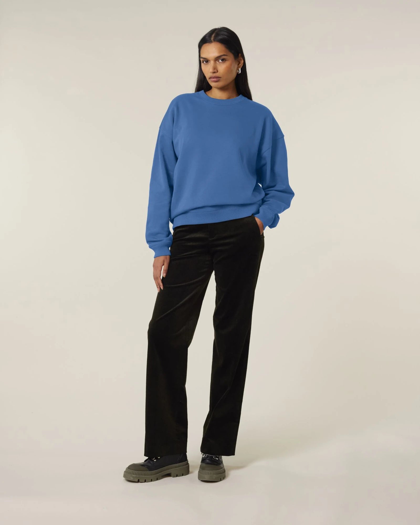 Sweatshirt Bio-Baumwolle Stanley/Stella Radder 2.0 zum Personalisieren - Achtsames Blau