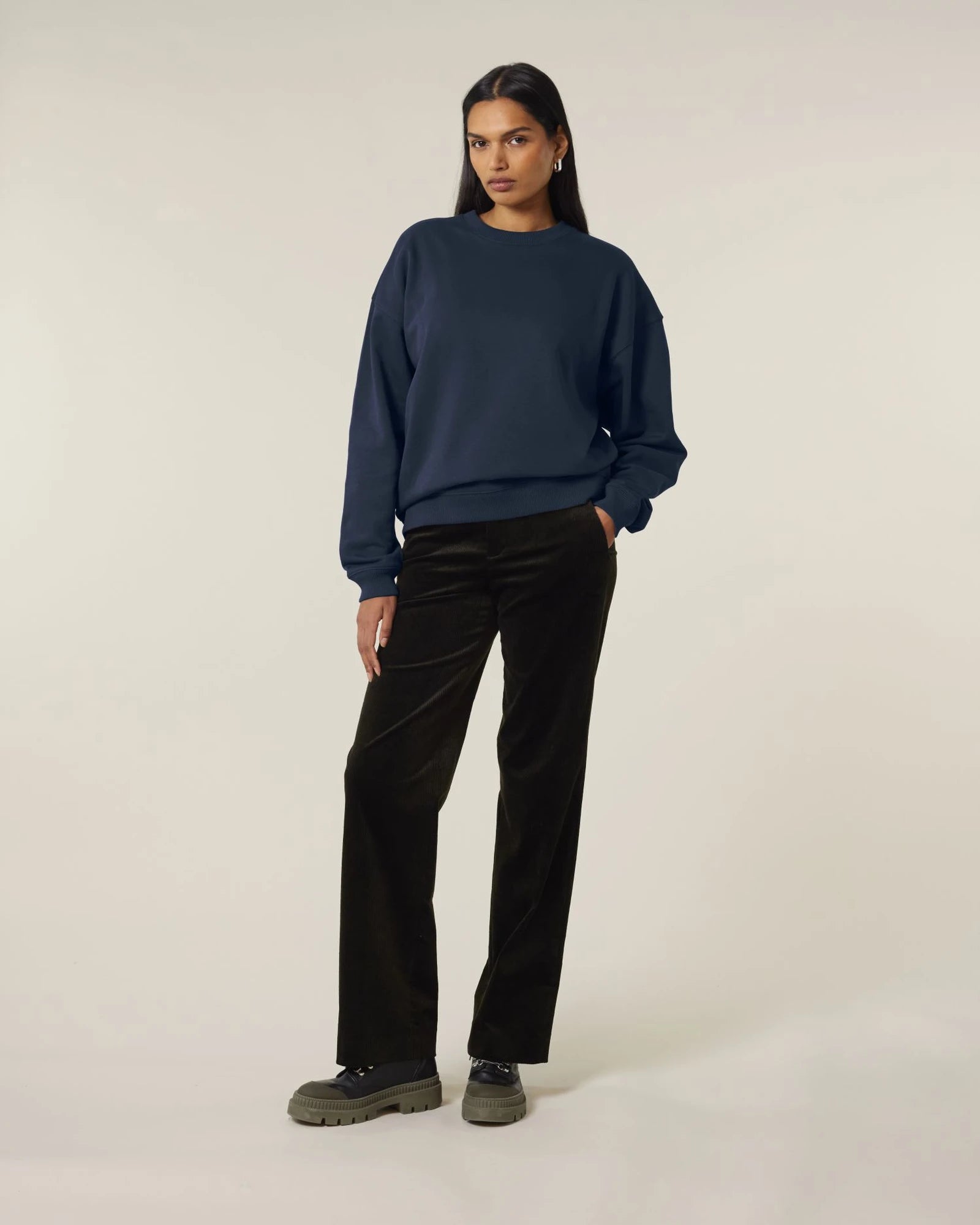 Sweatshirt Bio-Baumwolle Stanley/Stella Radder 2.0 zum Personalisieren - Französische Marine