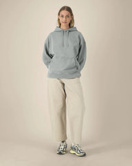 Hoodie Oversized Bio-Baumwolle Stanley/Stella Slammer 2.0 zum Personalisieren - G. Gefärbtes Nebelgrau